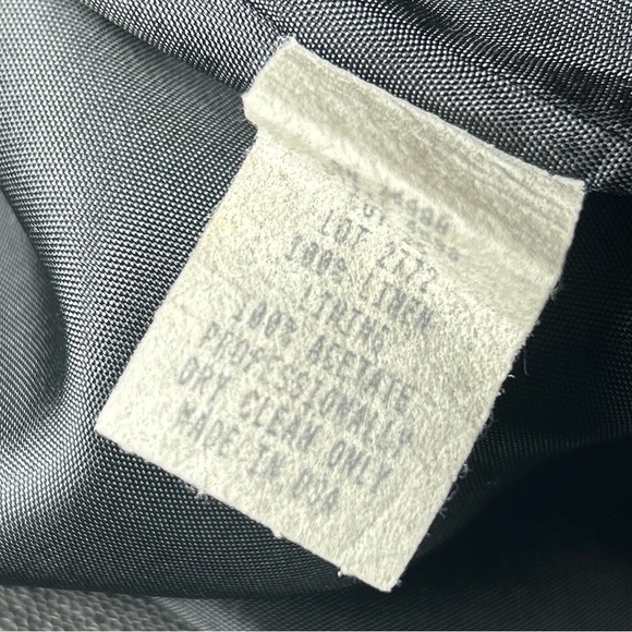 Vintage Santa Fe Linen Sheath Dress Wooden Button Detail Side Slit Quality Sz 4 - Picture 5 of 9